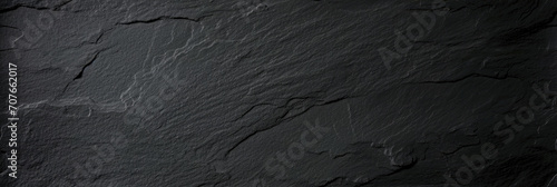 Panel kuchenny z motywem Dark grey black slate texture background. Black stone texture. Black granite slabs background  