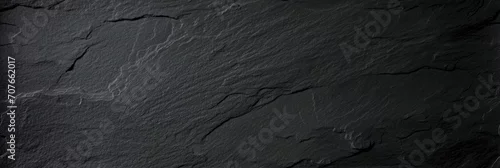 Panel kuchenny z motywem Dark grey black slate texture background. Black stone texture. Black granite slabs background  