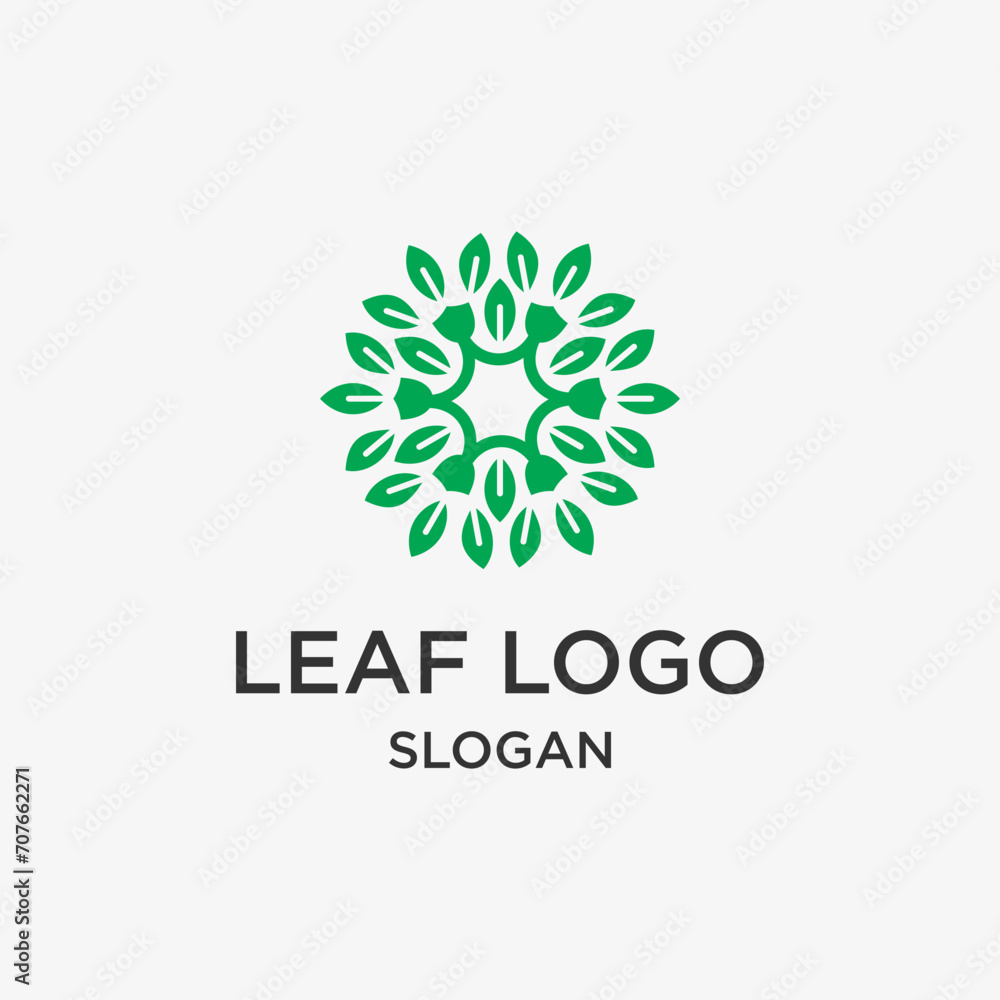 Abstract eco logo design Abstract eco logo design