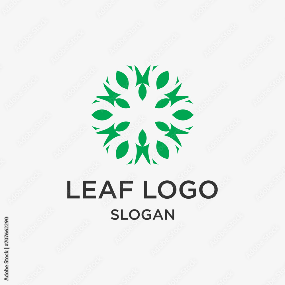 Abstract eco logo design Abstract eco logo design