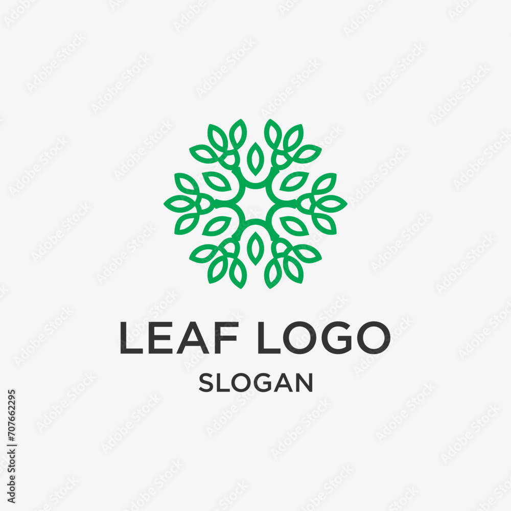 Abstract eco logo design Abstract eco logo design
