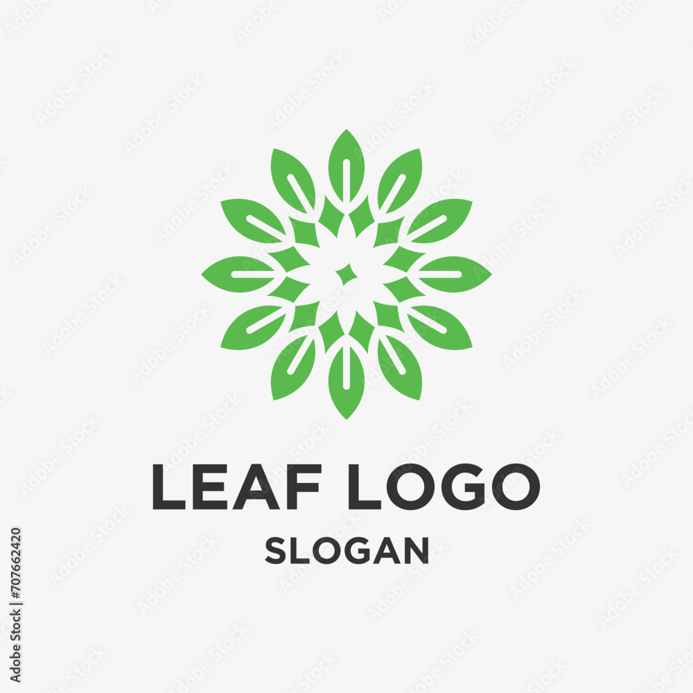 Vector leaf logo design Vector leaf logo design