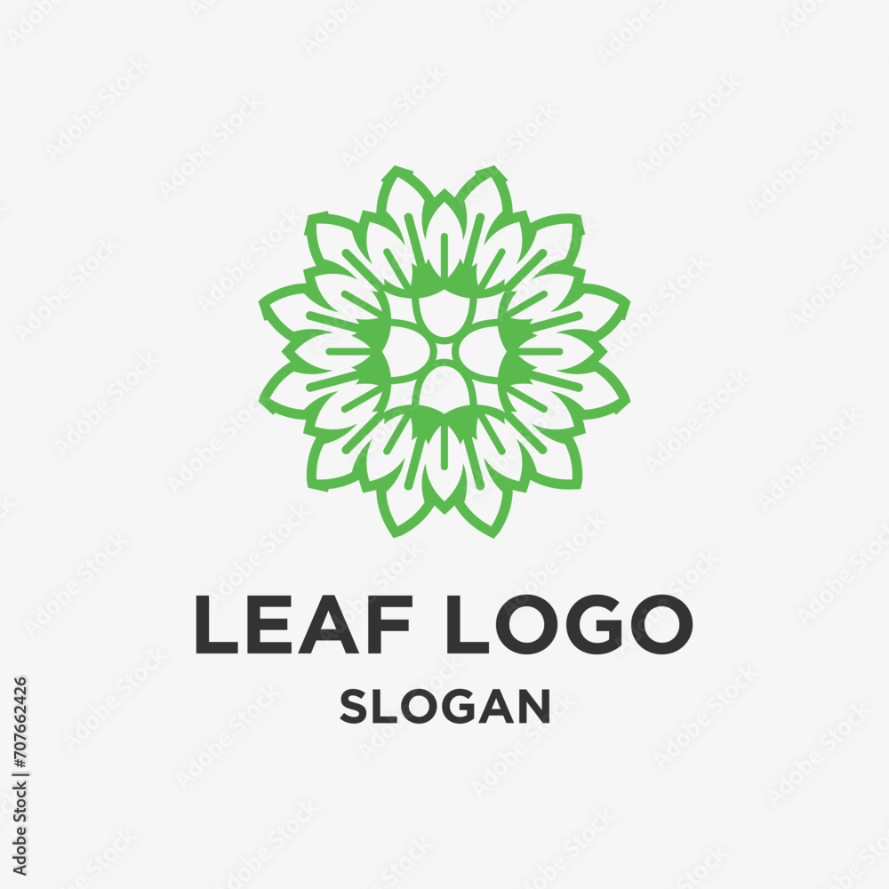 Vector leaf logo design Vector leaf logo design