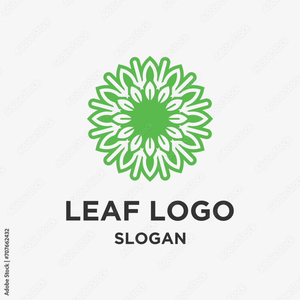 Vector leaf logo design Vector leaf logo design