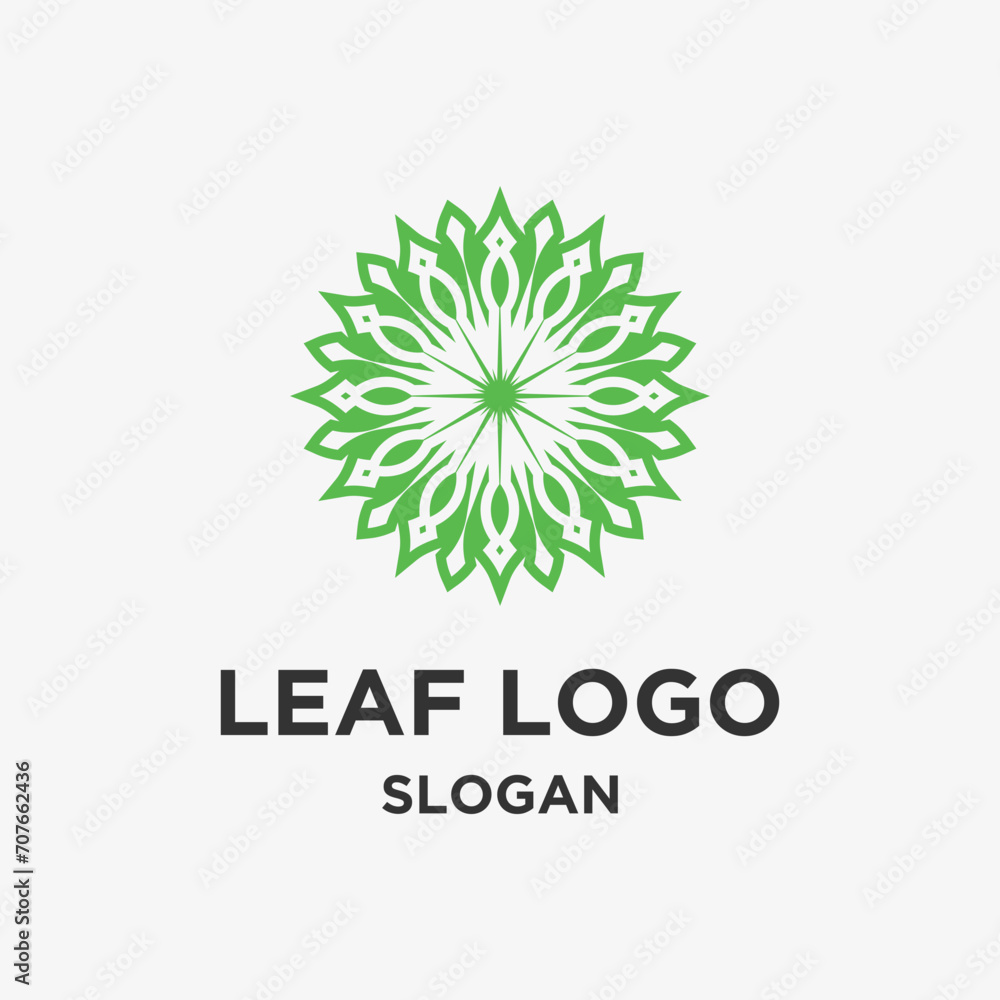 Vector leaf logo design Vector leaf logo design