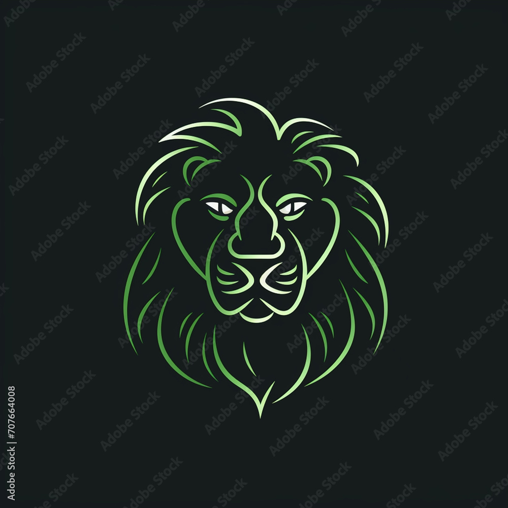 Fototapeta premium line logo animal8