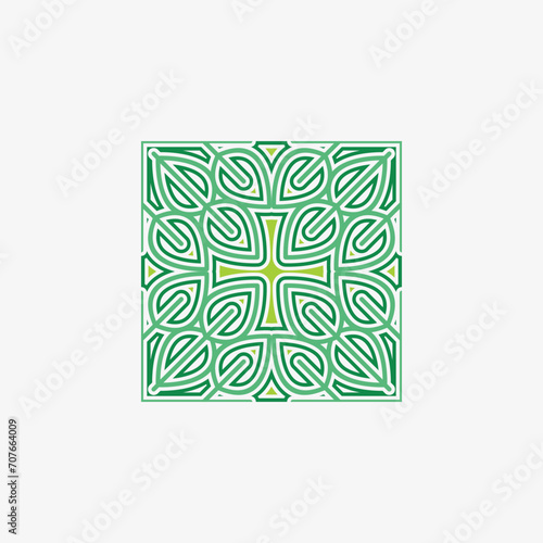 green leaf clover ornament