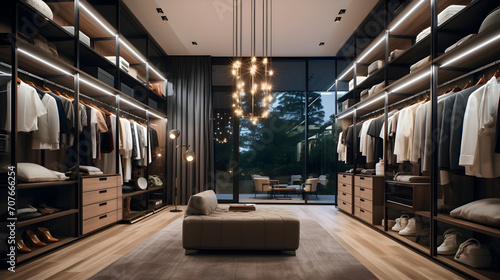  Inside View of a Modern Closet or showroom © Trendy Graphics