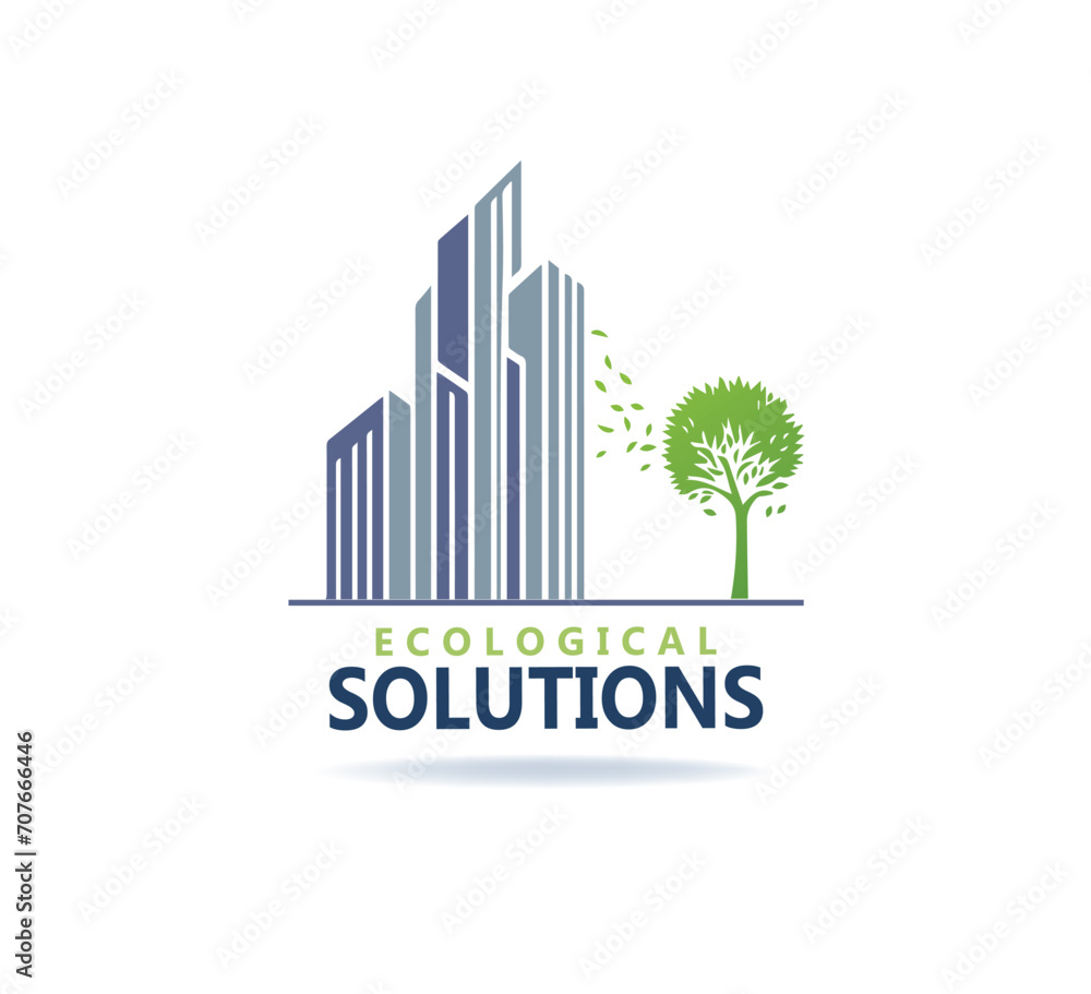 Fototapeta premium Ecological construction company