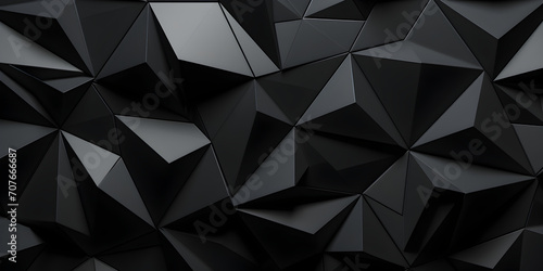 Panoramic black triangles, mosaic background
