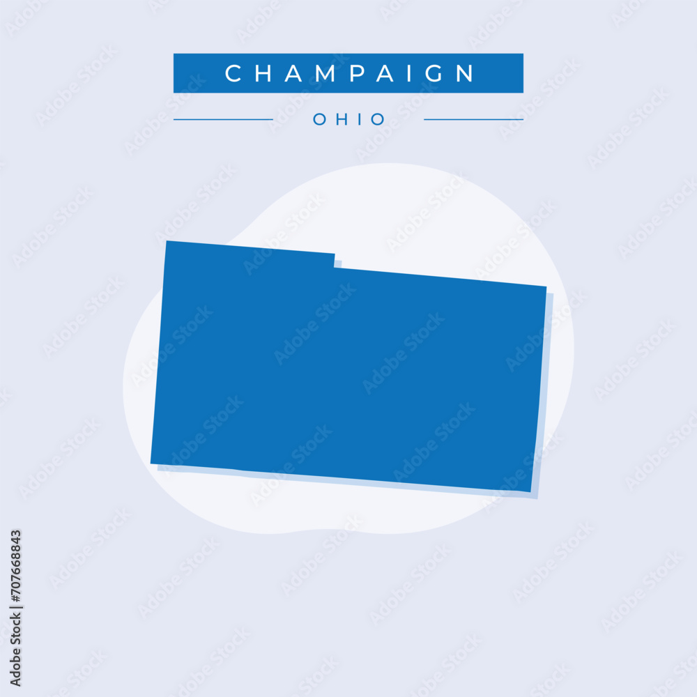 Vector illustration vector of Champaign map Ohio Vector illustration vector of Champaign map Ohio