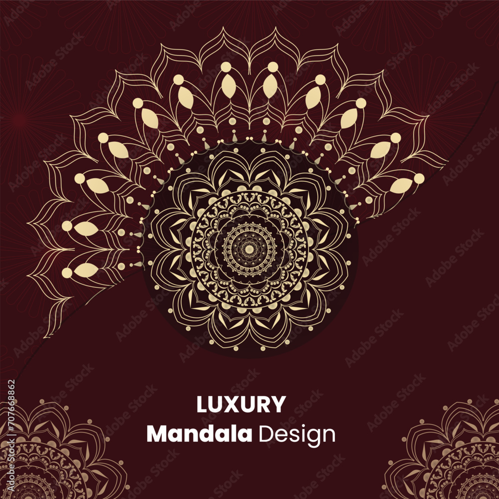 Creative luxury mandala background design Creative luxury mandala background design