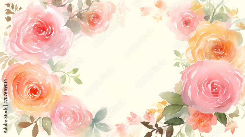 Flower composition background, decorative flower background pattern, floral border background Flower composition background, decorative flower background pattern, floral border background