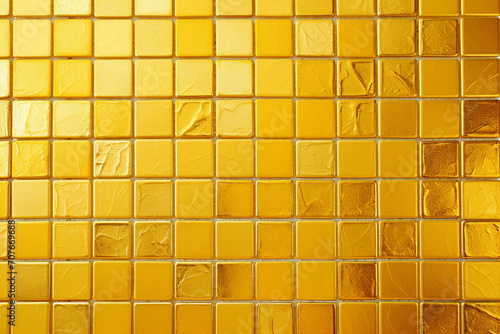  Gold Yellow Square Mosaic Tiles for Ceramic