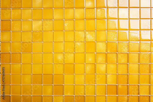 Gold Yellow Square Mosaic Tiles for Ceramic