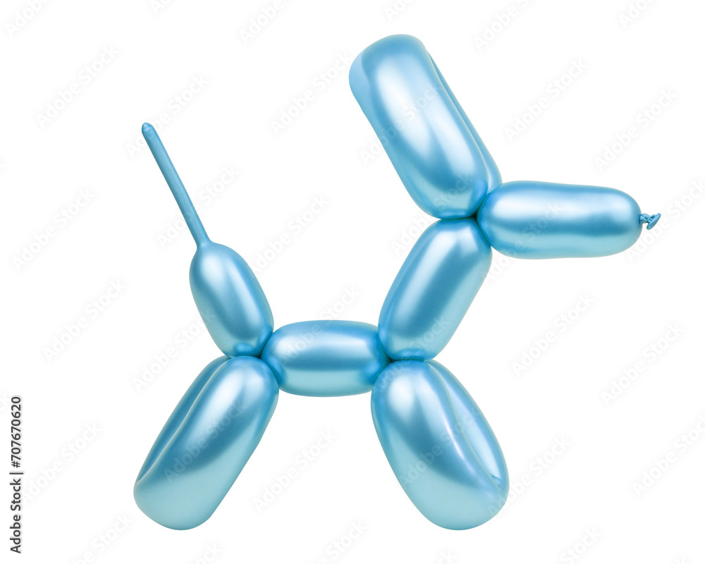 bright balloon dog isolated on the white background bright balloon dog isolated on the white background