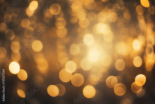 Dark Blurred Christmas Lights Background