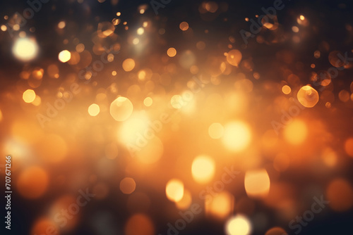 Dark Blurred Christmas Lights Background