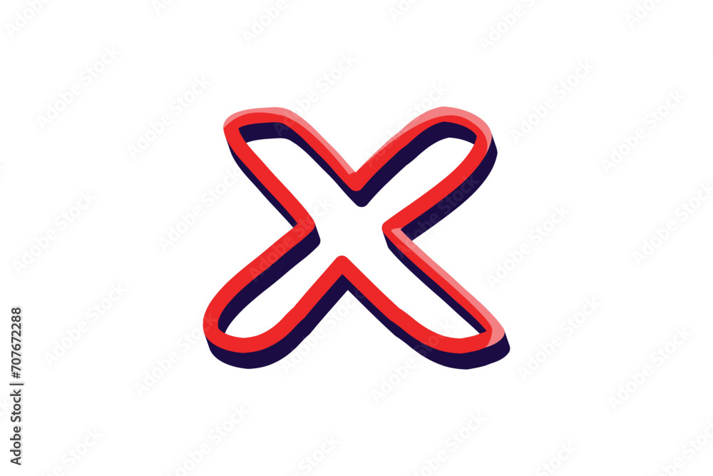 Cross Sign Highlight Note Sticker Design Cross Sign Highlight Note Sticker Design