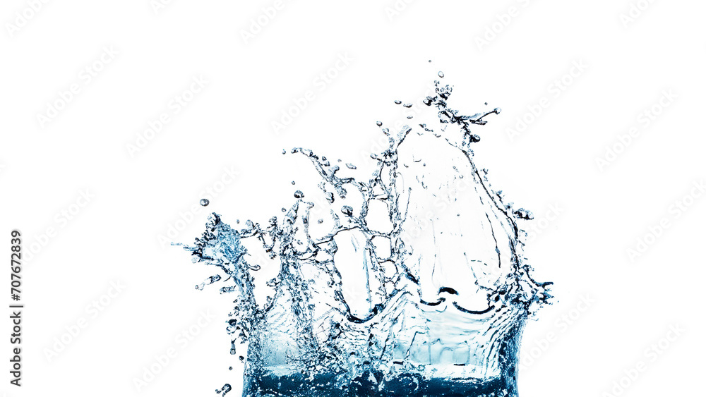 water splash isolated on white background. water splash isolated on white background.