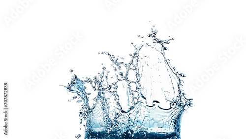 water splash isolated on white background.