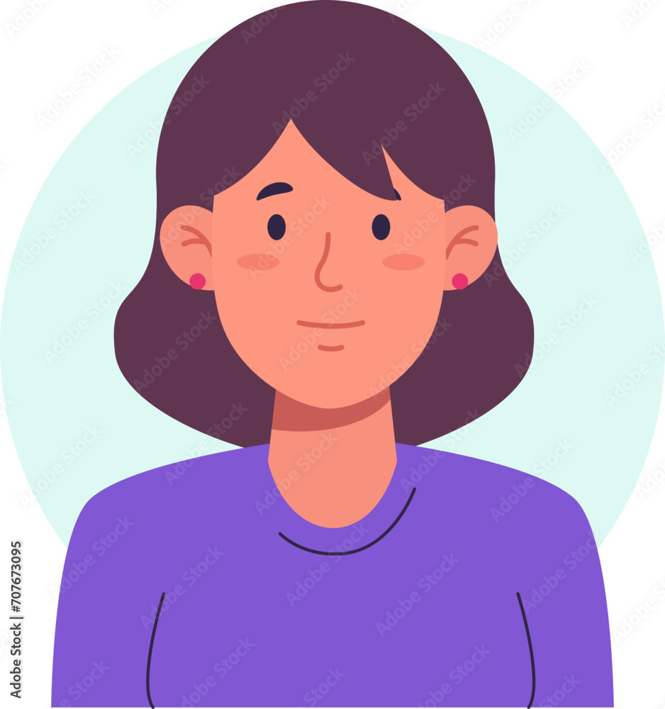Hand Drawn Female Avatar Hand Drawn Female Avatar