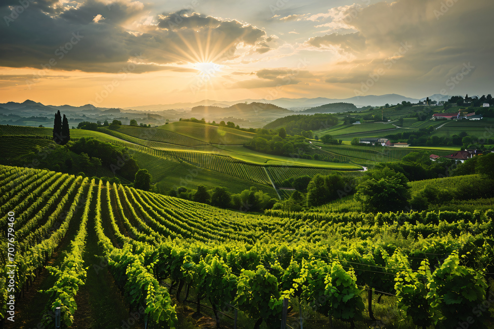 stunning vineyard landscape