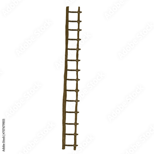 wooden monkey ladder