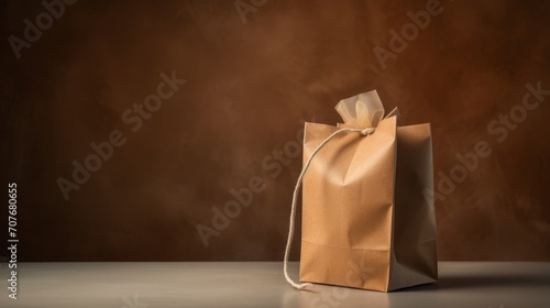 A lonely gift bag waiting for its recipient. AI generated
