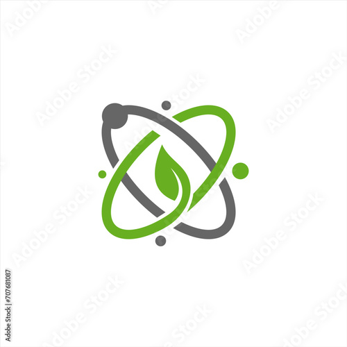 Circuit Leaf , VECTOR LOGO ICON Farming technology logo and business card design