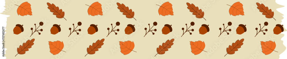 Autumn Fall Concept Washi Tape Autumn Fall Concept Washi Tape