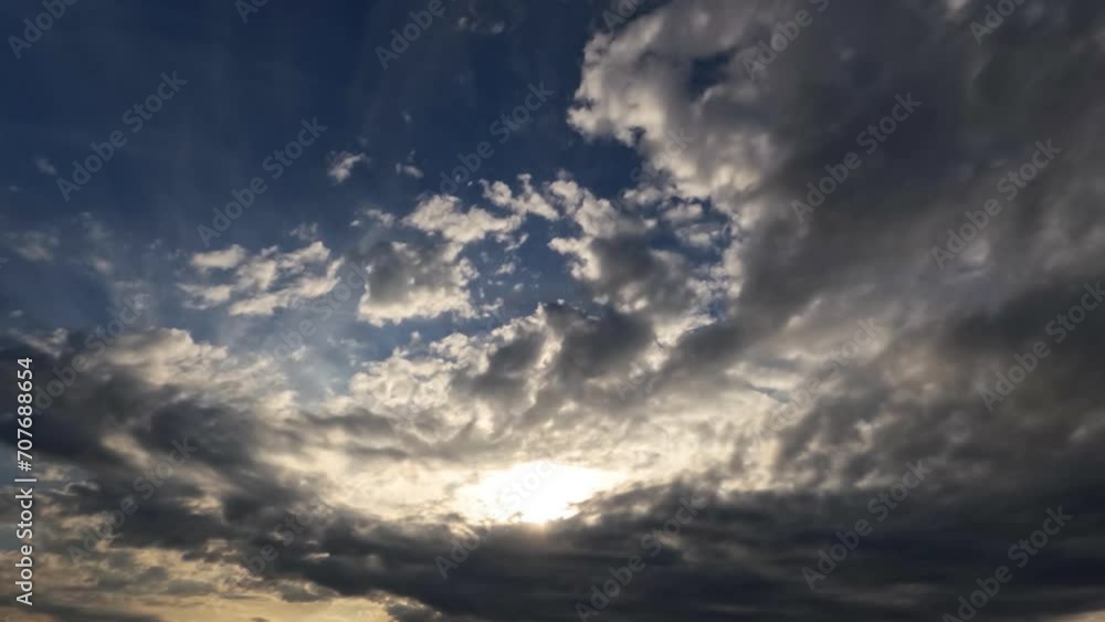fast timelapse with beautiful overcast clouds and sun fast timelapse with beautiful overcast clouds and sun