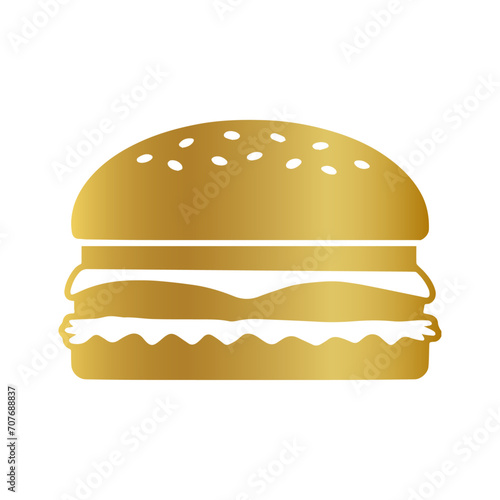 gold hamburger sign, golden hamburger icon, golden fastfood icon, Hamburger, Cheeseburger, Hamburg Steak, Patty, Food, Fast Food, Sandwich, Line Art, Hamburger, Cheeseburger, Hamburger Steak