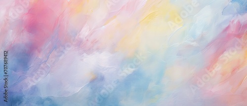 Abstract painting background with pastel positive colors and natural oil paint texture for wallpaper  pattern  art print  and other design elements