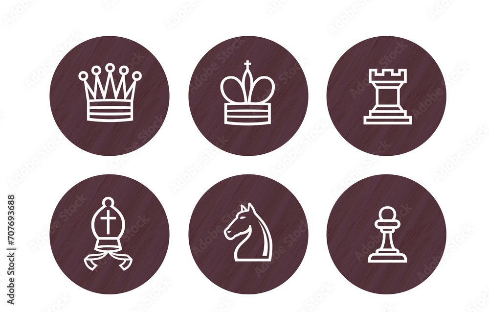 chess icon symbol brown with texture chess icon symbol brown with texture
