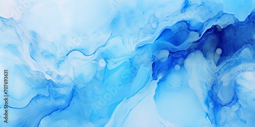 Abstract watercolor paint background with gradient deep blue color and liquid fluid grunge texture for banner design © Ameer