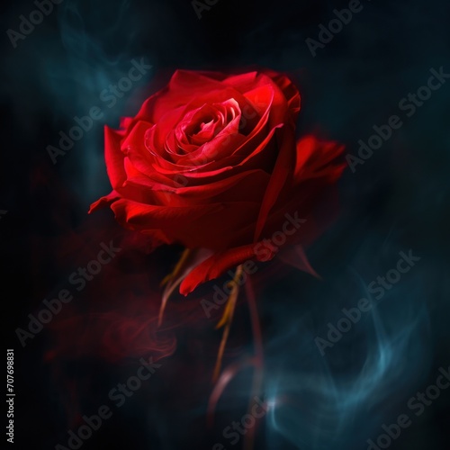 Red roses give a cold feeling when they are touched by horror.