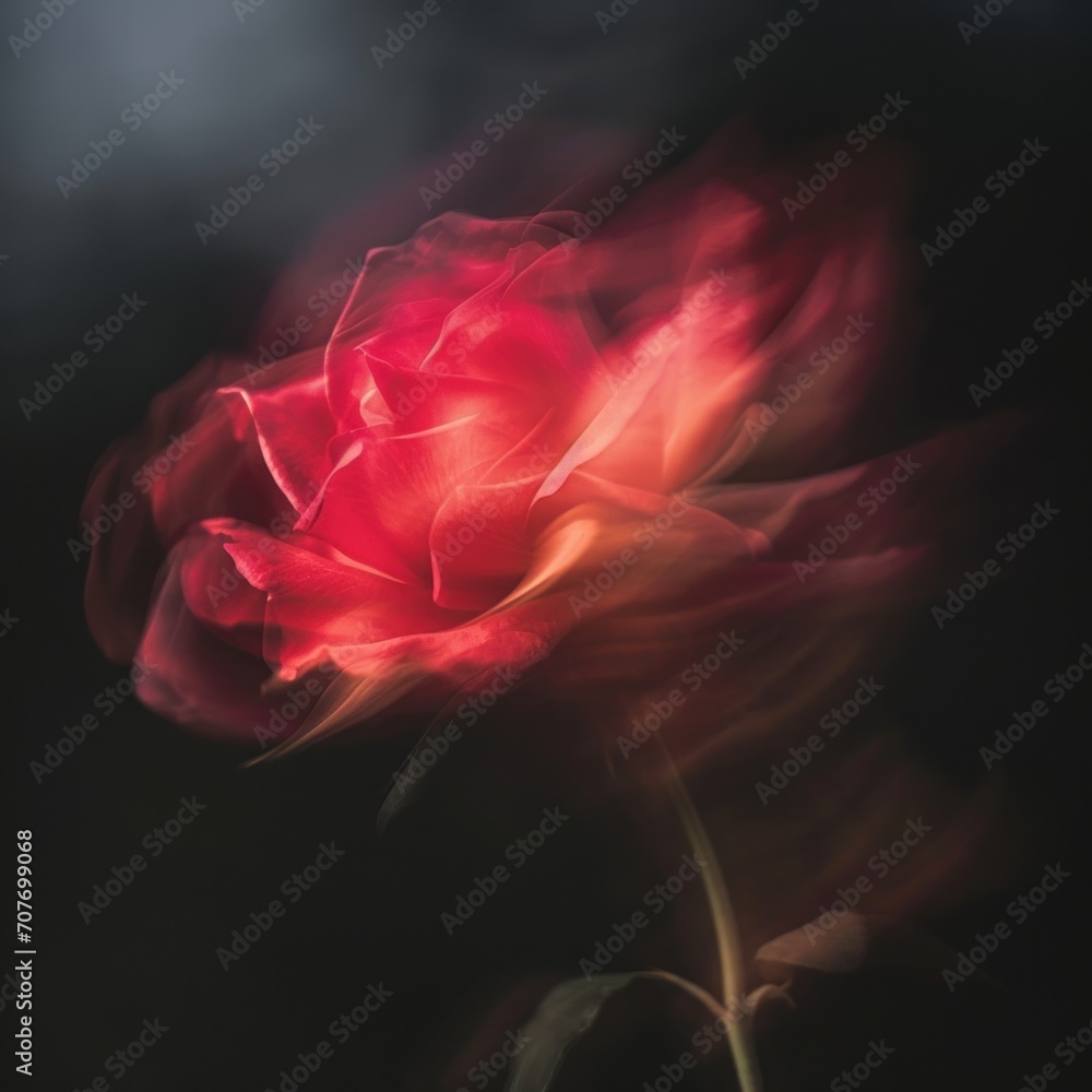Red roses give a cold feeling when they are touched by horror. Red roses give a cold feeling when they are touched by horror.