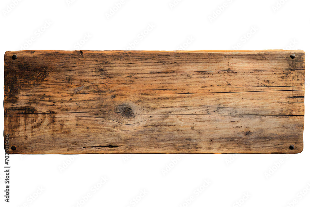 Piece of wood empty sign with transparent background Generative AI Piece of wood empty sign with transparent background Generative AI