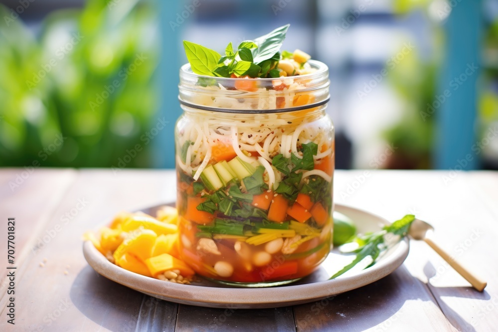 minestrone packed in jar for healthy lunch minestrone packed in jar for healthy lunch