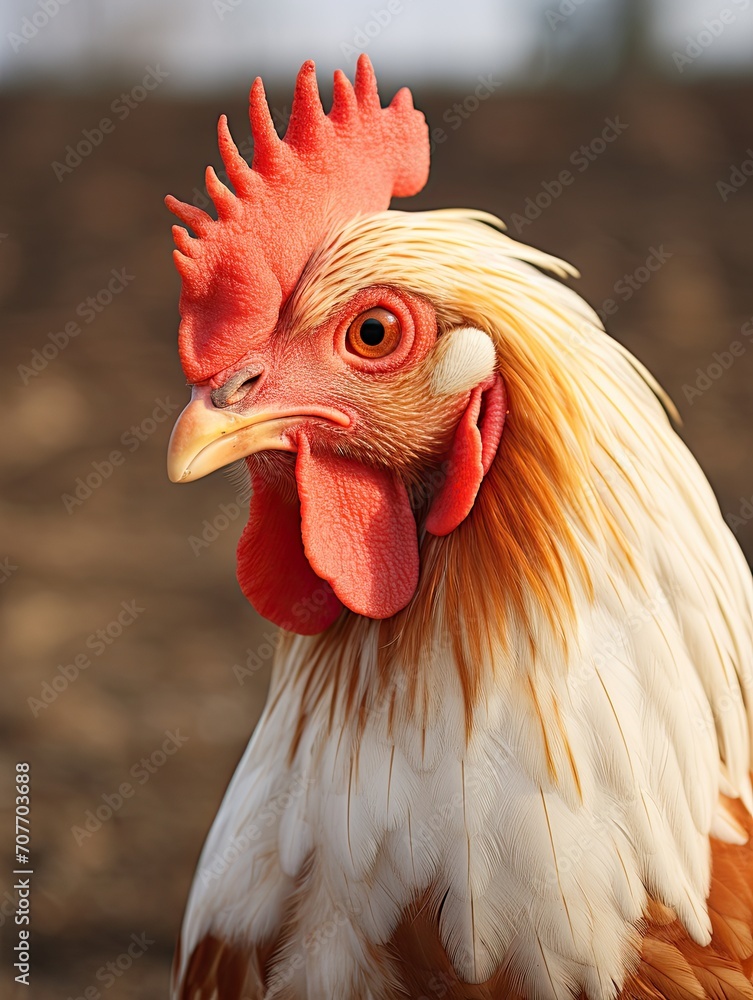 Country Chicken: A Picturesque Snapshot of Nature's Farm Animal