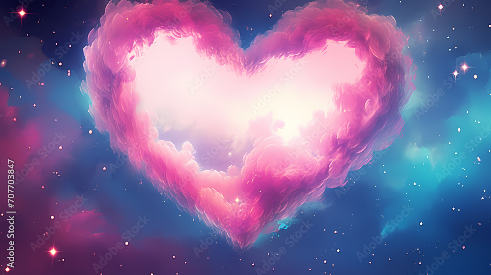 Vibrant Valentine's Day background with red hearts Vibrant Valentine's Day background with red hearts