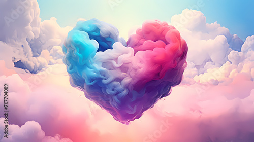 Vibrant Valentine's Day background with red hearts