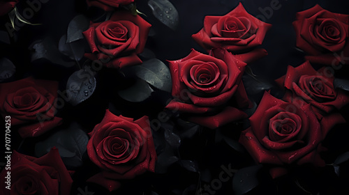 Vibrant Valentine's Day background with red hearts