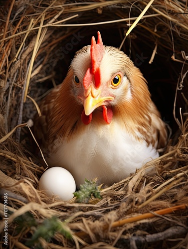 Chicken Delight: Organic Farm Nature's Egg-laying Marvel