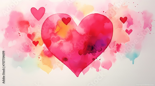 Vibrant Valentine's Day background with red hearts