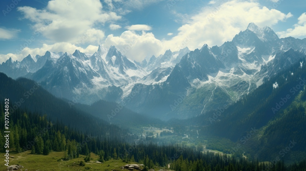 Landscape of the Alps, Jalovec, and Kranjska Gora