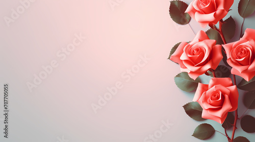 Vibrant Valentine's Day background with red hearts