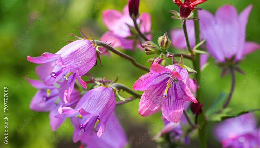 Lochroma bells blurred close-up of summer flowers Lochroma bells blurred close-up of summer flowers