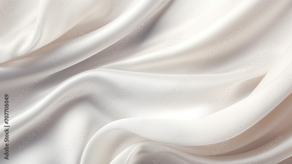 Fototapeta premium white pearl off white satin silky fabric background 